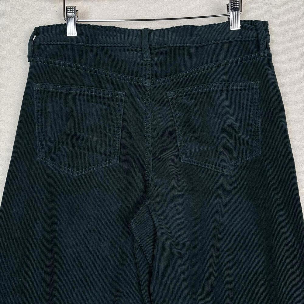 Gap Corduroy Pants Women’s 10/30 Green High Rise Stride Wide Leg Zip 11” Leg - Picture 5 of 9